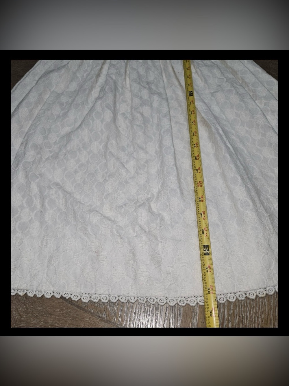 Vintage 1960s Maggi Maid of Lucerne swiss white Jacquard Fit & Flare Dress XXS - Picture 10 of 16